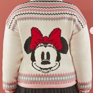 Disney Forever 21 Disney Minnie Mouse Zip-Up Sweater NWT
